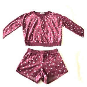 Lounge set- shorts and sweatshirt